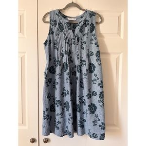 Women's Sonoma Goods For Life® Sleeveless Pintuck Tank Dress Blue Size M
